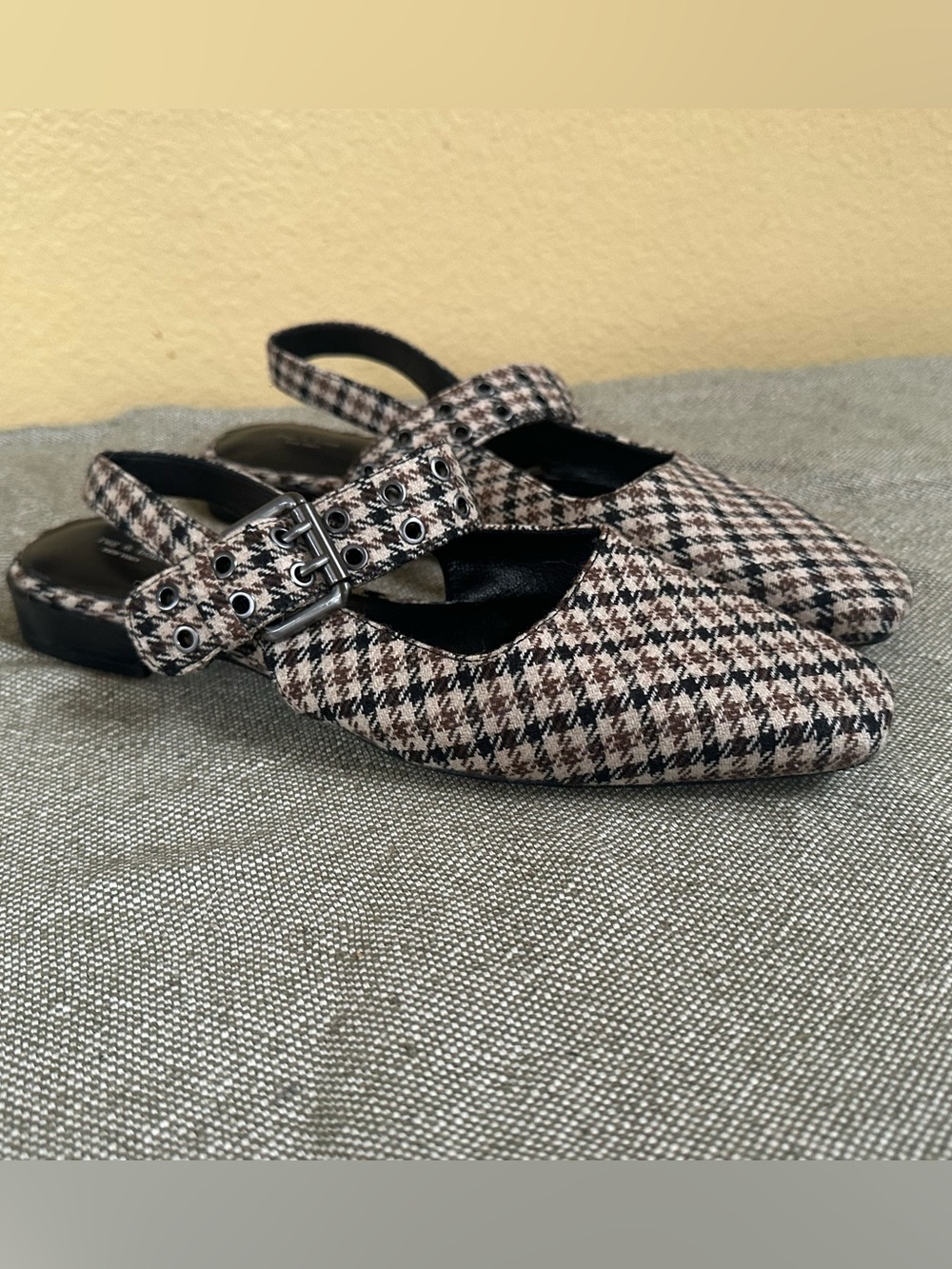 Rag & Bone “Astra” Houndstooth Slingback Flats Size 40 Excellent Condition! - Picture 8 of 12